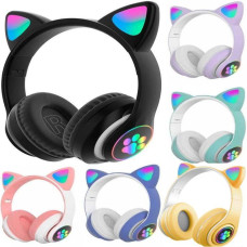 Бездротові Bluetooth-навушники з вушками Cat Ear VZV-23M з LED-підсвіткою