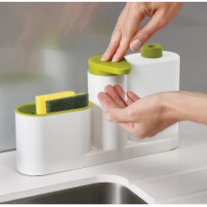 Органайзер для кухонної раковини Sink Tidy Sey, дозатор рідкого мила, підставка для кухні під мочалки