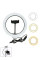 Кільцева LED лампа 2 (1 крепл.тел.) USB (26 см)
