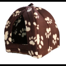 М'який будиночок для собак і кішок Pet Hut White Домашня будка — лежанка для тварин, Будиночок вихованця 40х35х35