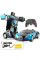 Машинка Трансформер Bugatti Robot Car Size 1:18 Синя