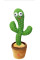 Розмовляючий кактус, що танцює, з підсвіткою Dancing Cactus TikTok 32 см на акумуляторі, що співає, повторювач