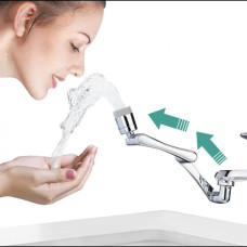 Насадка Faucet splash head аератор для змішувача Пластик, поворот на 180 градусів
