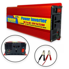 Інвертор автомобільний Power Inverter 1500В, Перетворювач струму