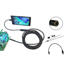 Ендоскопічна водонепроникна камера USB з підсвічуванням, Endoscope camera 2 meter 7mm App ios and android