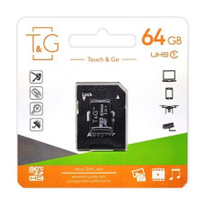 Картка пам'яті MicroSDXC 64 GB UHS-I Class 10 T&G + SD-adapter