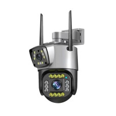 Вулична WIFI-камера відеоспостереження з двома об'єктивами S90CF-PTZ 2/2Mп, APP V380Pro з нічним зніманням