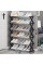 Полиця для взуття підлогова Shoe Rack на 6 ярусів/Складна взуття Чорна