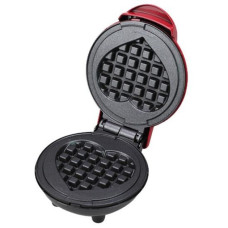 Міні вафельниця Waffle Maker у формі серця Електрична з антипригарним покриттям