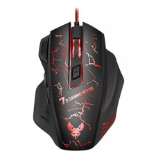 Ігрова комп'ютерна мишка дротова GAMING MOUSE X7 1.5 м black з підсвіткою