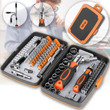 Набір викруток Torx RATCHET 68 в 1 з тріскачкою гнучким подовжувачем і бітами в кейсі