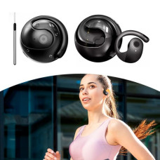 Наушники Bluetooth 5.3 MDR OWS T2 спортивные с сенсорным управлением и микрофоном черные