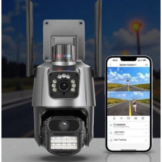 Камера зовнішнього відеоспостереження WiFi 6 МП Dual Lens з функцією сповіщення