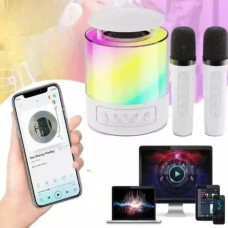 Колонка Bluetooth K19 з двома мікрофонами та підсвіткою для співу