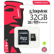 Картка пам'яті Kingston 32 ГБ microSD Class 10 UHS-I, швидке передавання даних