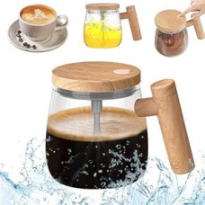 Кухоль заважавка електрична Coffee Stirring Cup AND896 автоматичний з міксером і кришкою 400 мл