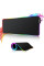 Килимок для миші XL-1747 ігровий RGB 30×70 см великий для клавіатури та миші