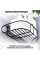 Металева кутова полиця для ванної Storage Rack AND-054, набір 2 шт., настінний органайзер без свердління, чорна