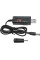 Кабель USB-DC AND 5765 для живлення роутера, модему та ONU від повербанка, 9V/12V з дисплеєм і перемикачем
