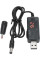 Кабель USB-DC AND 5765 для живлення роутера, модему та ONU від повербанка, 9V/12V з дисплеєм і перемикачем