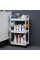 Полиця етажерка Kitchen Storage Rack 3 яруси на коліщатках пластиковий органайзер для кухні ванної 41×25×72 см