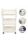 Полиця етажерка Kitchen Storage Rack 3 яруси на коліщатках пластиковий органайзер для кухні ванної 41×25×72 см