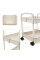 Полиця етажерка Kitchen Storage Rack 3 яруси на коліщатках пластиковий органайзер для кухні ванної 41×25×72 см