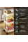Полиця етажерка Kitchen Storage Rack 3 яруси на коліщатках пластиковий органайзер для кухні ванної 41×25×72 см