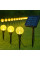 Гірлянда садова сонячна 11,73 м 100 LED з кульками-пухирками тепле біле світло для ділянки та тераси