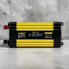 Автомобільний інвертор KSM 2000W 12 V LCD з двома USB-перетворювач 12 В 220 В і дисплеєм