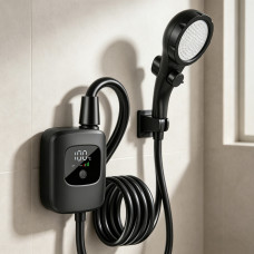 Похідний портативний душ Electric Outdoor Shower акумуляторний 2400 mAh з LED-дисплеєм температури
