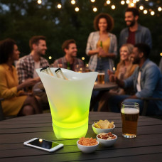Світлодіодне відро Bucket Light Bluetooth колонка LED USB для льоду та напоїв барне використання 110з