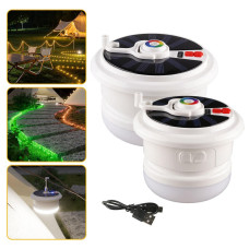 Ліхтар BL YX669 RGB LED 10 м сонячний кемпінговий світильник підвісний акумуляторний