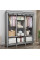 Складана тканинна шафа Storage Wardrobe 88130 з 8 полицями та 3 секціями для зберігання одягу та взуття