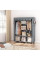 Складана тканинна шафа Storage Wardrobe 88130 з 8 полицями та 3 секціями для зберігання одягу та взуття