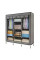 Складана тканинна шафа Storage Wardrobe 88130 з 8 полицями та 3 секціями для зберігання одягу та взуття