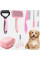 Комплект для грумінгу тварин Pet Grooming 8 в 1 з кігтерізом щітками та гребінцями