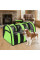 Рюкзак-переноска For Friends GREEN paws M 41×25×26 см для котів і собак із вентиляцією