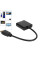 Адаптер HDMI VGA AV з аудіовиходом перехідник для монітора проєктора та телевізора чорний