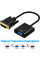 Конвертер DVI на VGA Addap DVI2VGA-01 перехідник для під'єднання монітора та проєктора Full HD