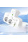 Адаптер розетки AND F03 White перехідник з USB і Type-C портами без кабелю для заряджання пристроїв у квартирі