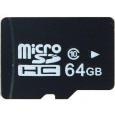 Картка пам'яті microSD 64 ГБ, Class 10, швидке записування та читання