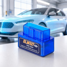Автомобільний діагностичний сканер ELM327 OBD2 v1.5 Bluetooth для Android і Windows, синій