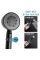 Душова лійка Water Saving Shower з 5 режимами, кнопкою Stop та силіконовими форсунками, чорна