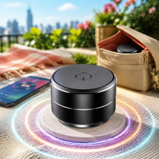 Вібраційна Bluetooth-колонка Hombasing 3 Вт із резонансним звучанням, магнітом і присоскою