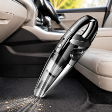 Акумуляторний автомобільний пилосос Vacuum Cleaner E-6 XL-830 120 Вт із HEPA-фільтром і трьома насадками