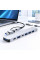 Універсальний USB Type-C хаб 7в1 для ноутбука та ПК, мультипортовий адаптер-розгалужувач, сірий