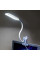 Акумуляторна настільна LED-лампа 24LED на прищіпці з гнучкою ніжкою та USB-заряджанням